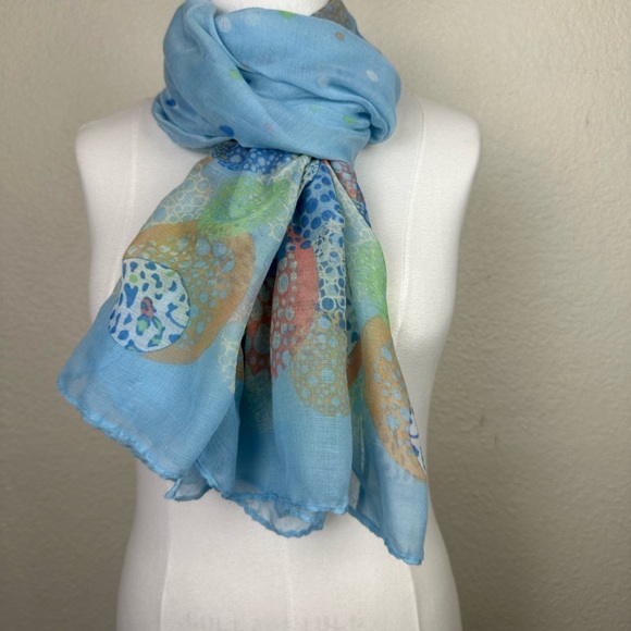 Women’s Scarf Floral Sheer Sanhe Lightweight Fashion Accessories - Picture 1 of 7